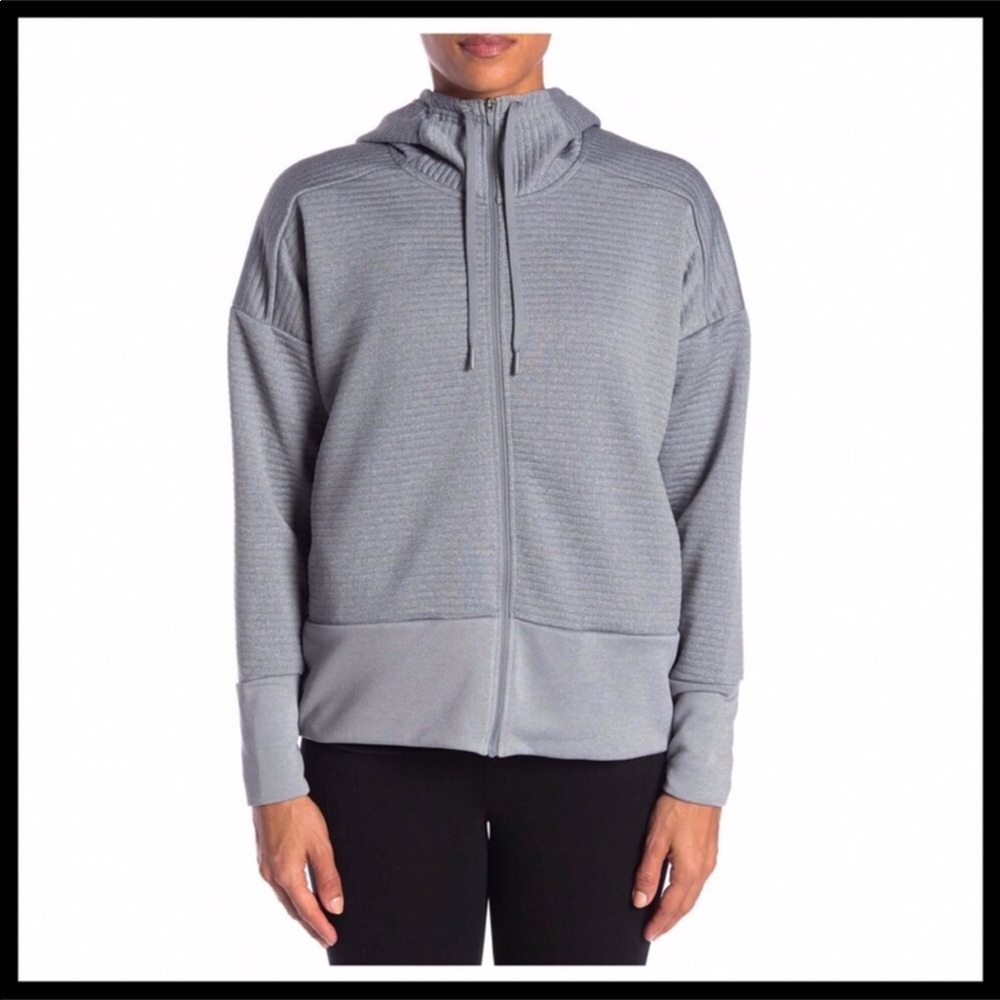 NIKE GREY HOODIE ZIP UP FRONT HOODED JACKET A2C - Picture 5 of 8